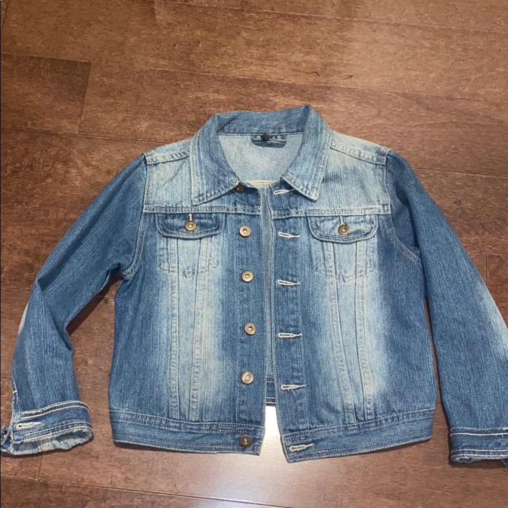 Washed denim jacket